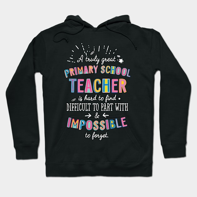 A truly Great Primary School Teacher Gift - Impossible to forget Hoodie by BetterManufaktur